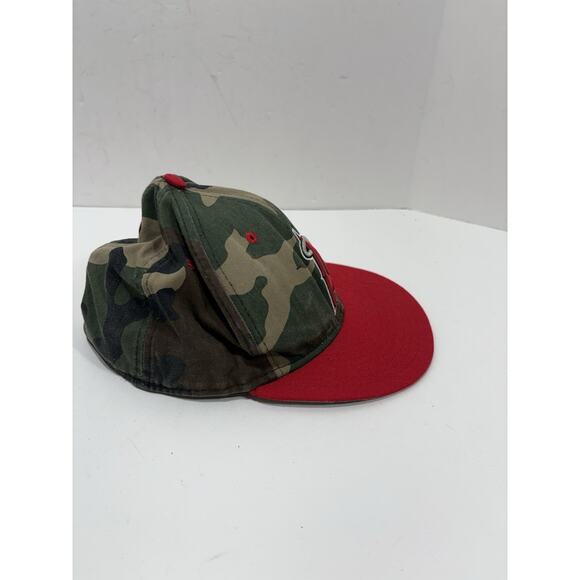 Los Angeles AngelsNew Era 9Fifty Camo & Red Fitted Sz 7 3/8 Cap Hat - Picture 2 of 7